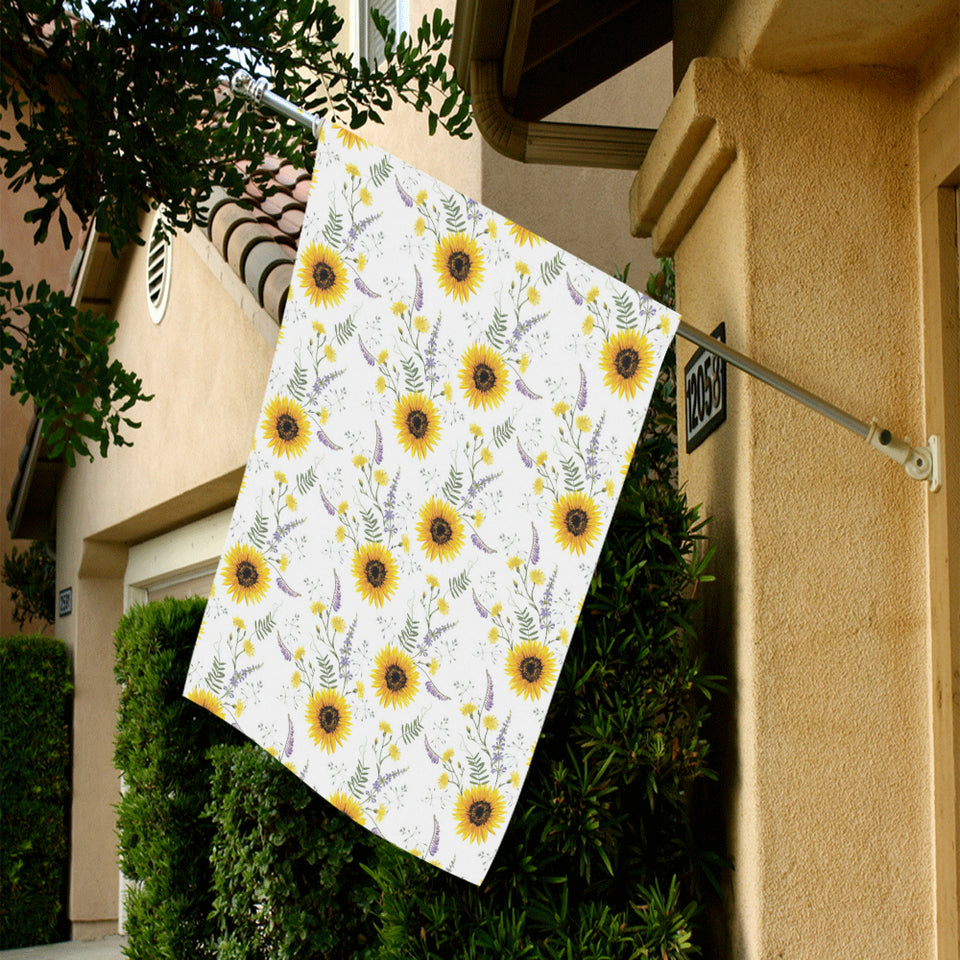 beautiful sunflowers pattern House Flag Garden Flag