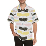 Whale dot pattern Men's All Over Print Hawaiian Shirt
