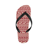 Dachshund Nordic pattern Unisex Flip Flops