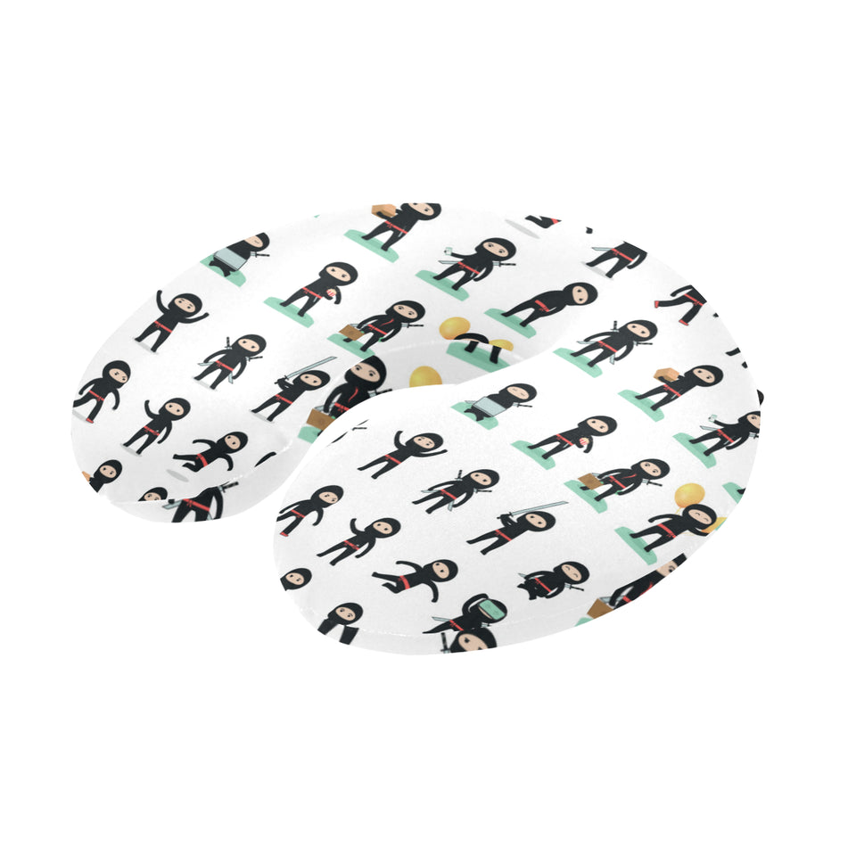 Cute ninja katana sword pattern U-Shaped Travel Neck Pillow