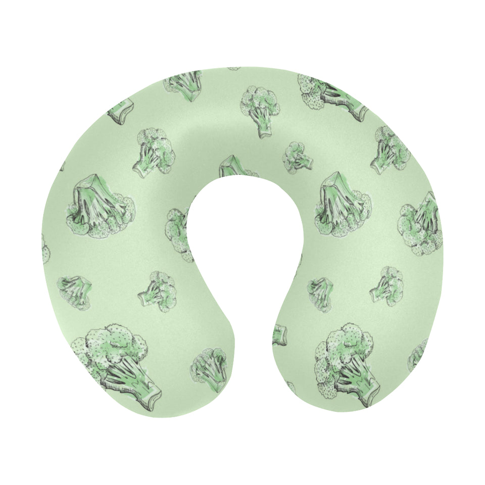 broccoli sketch pattern U-Shaped Travel Neck Pillow
