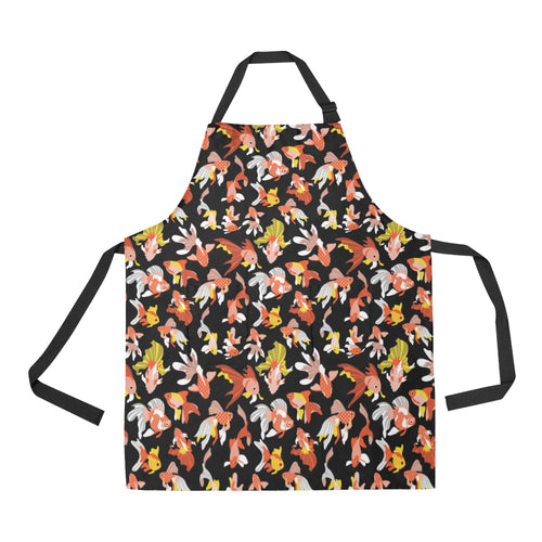 Goldfish Pattern Print Design 03 All Over Print Adjustable Apron