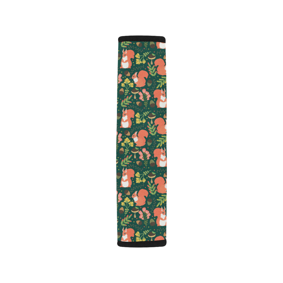 Squirrel Pattern Print Design 03 Car Seat Belt Cover