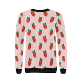 Strawberry beautiful pattern Women's Crew Neck Sweatshirt