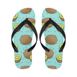 Kiwi blue background Unisex Flip Flops