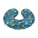 Shark dangerous U-Shaped Travel Neck Pillow