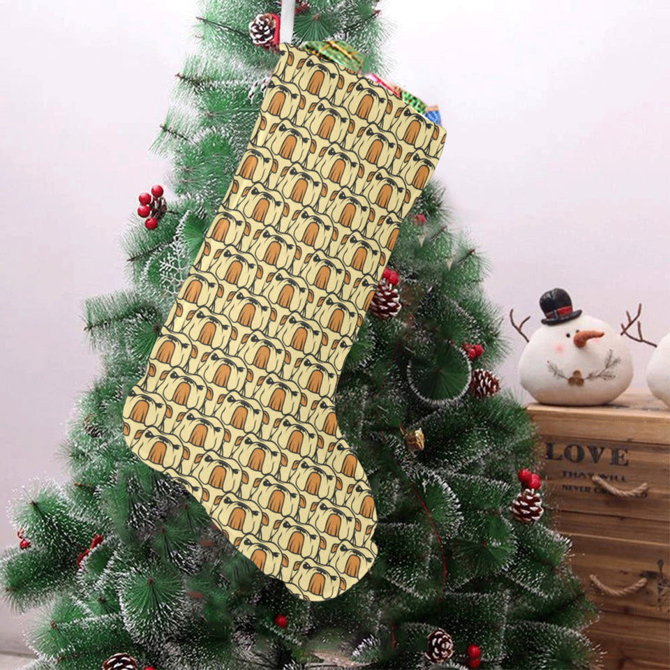 English Bulldog Pattern Print Design 02 Christmas Stocking