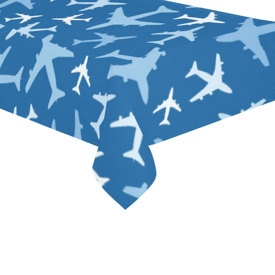 Airplane pattern in the sky Tablecloth