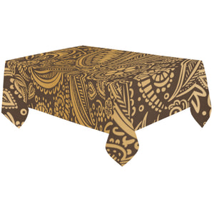 cacao beans tribal polynesian pattern background Tablecloth