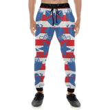 American football ball star stripes pattern Unisex Casual Sweatpants