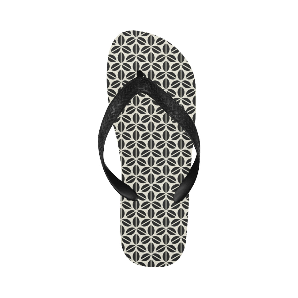 Coffee bean abstract modern pattern Unisex Flip Flops