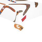 Boomerang Australian aboriginal ornament pattern Tablecloth