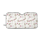 English Bulldog Pattern Print Design 01 Car Sun Shade