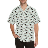 Pelican Pattern Print Design 02 Men's All Over Print Hawaiian Shirt (Model T58)