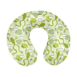 Cute frog dragonfly pattern U-Shaped Travel Neck Pillow