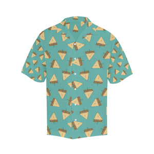 Sandwich Pattern Print Design 03 Men's All Over Print Hawaiian Shirt (Model T58)