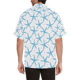 Watercolor starfish pattern Men's All Over Print Hawaiian Shirt