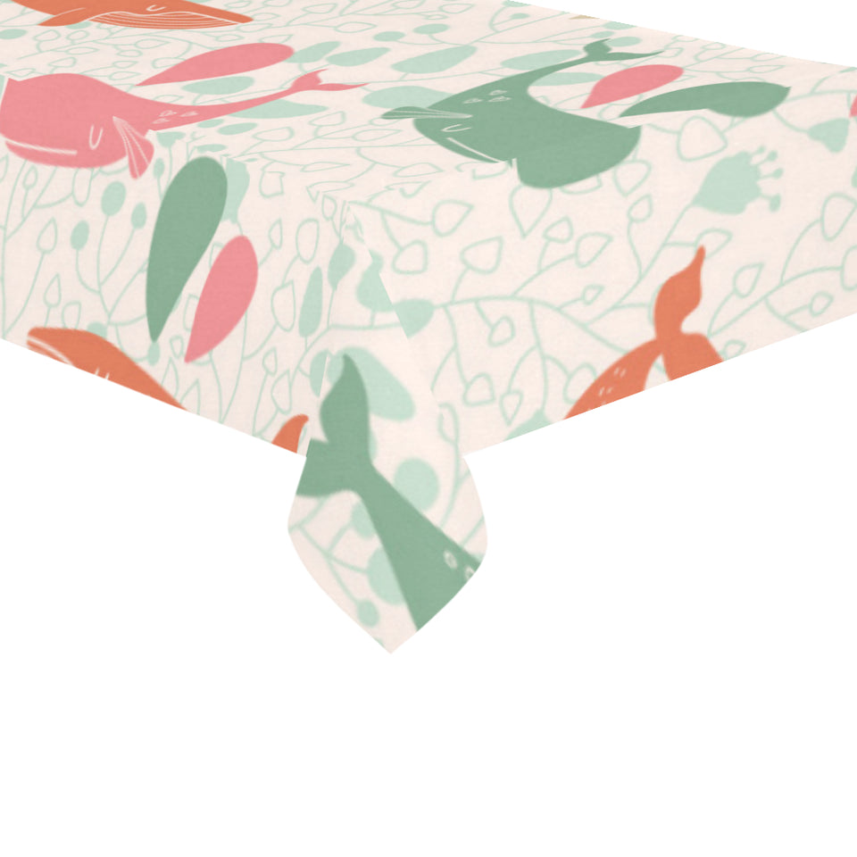 Cute whale pattern Tablecloth