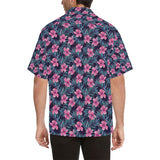 Hibiscus Pattern Print Design 05 Men's All Over Print Hawaiian Shirt (Model T58)