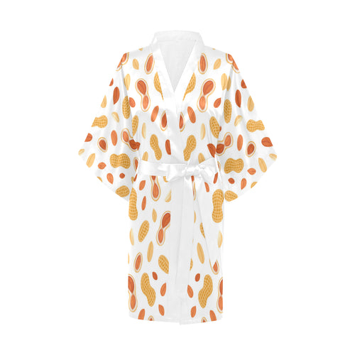 peanuts pattern Women's Short Kimono Robe