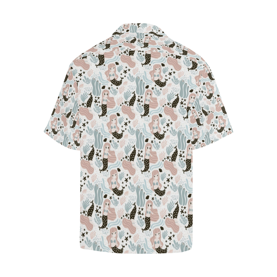 cute mermaid pattern Men's All Over Print Hawaiian Shirt