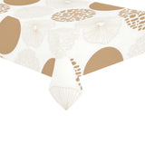 Gold Texture mushroom pattern Tablecloth