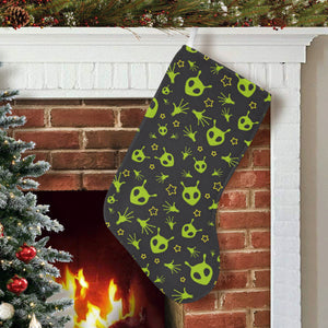 Alien Pattern Print Design 02 Christmas Stocking