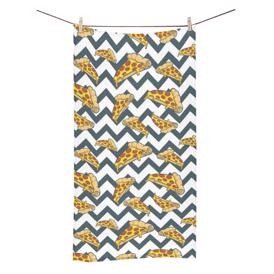 Pizza design pattern Bath Towel