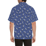 Seagull Pattern Print Design 03 Men's All Over Print Hawaiian Shirt (Model T58)