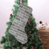 Brick Printed Pattern Print Design 05 Christmas Stocking