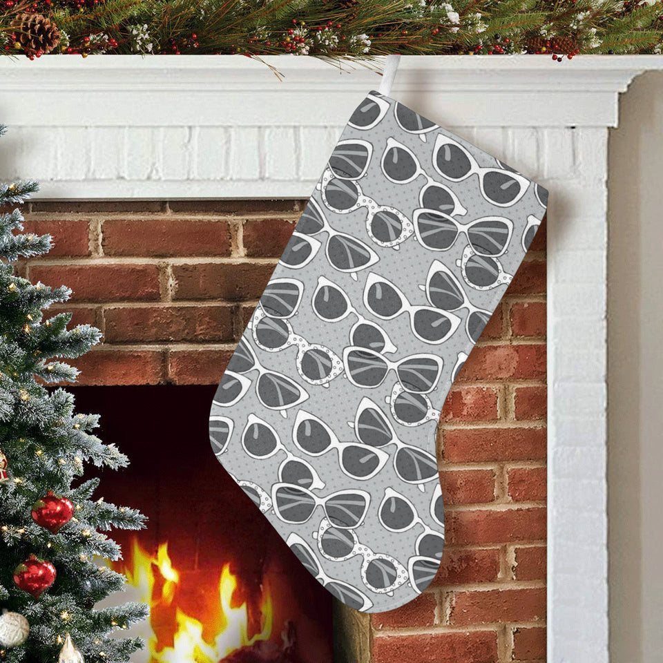 Sun Glasses Pattern Print Design 04 Christmas Stocking
