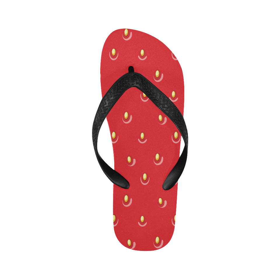 strawberry texture skin pattern Unisex Flip Flops