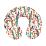 Peacock tropical flower pattern U-Shaped Travel Neck Pillow