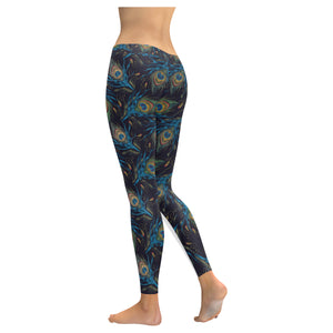 Beautiful peacock feather pattern Women's Legging Fulfilled In US