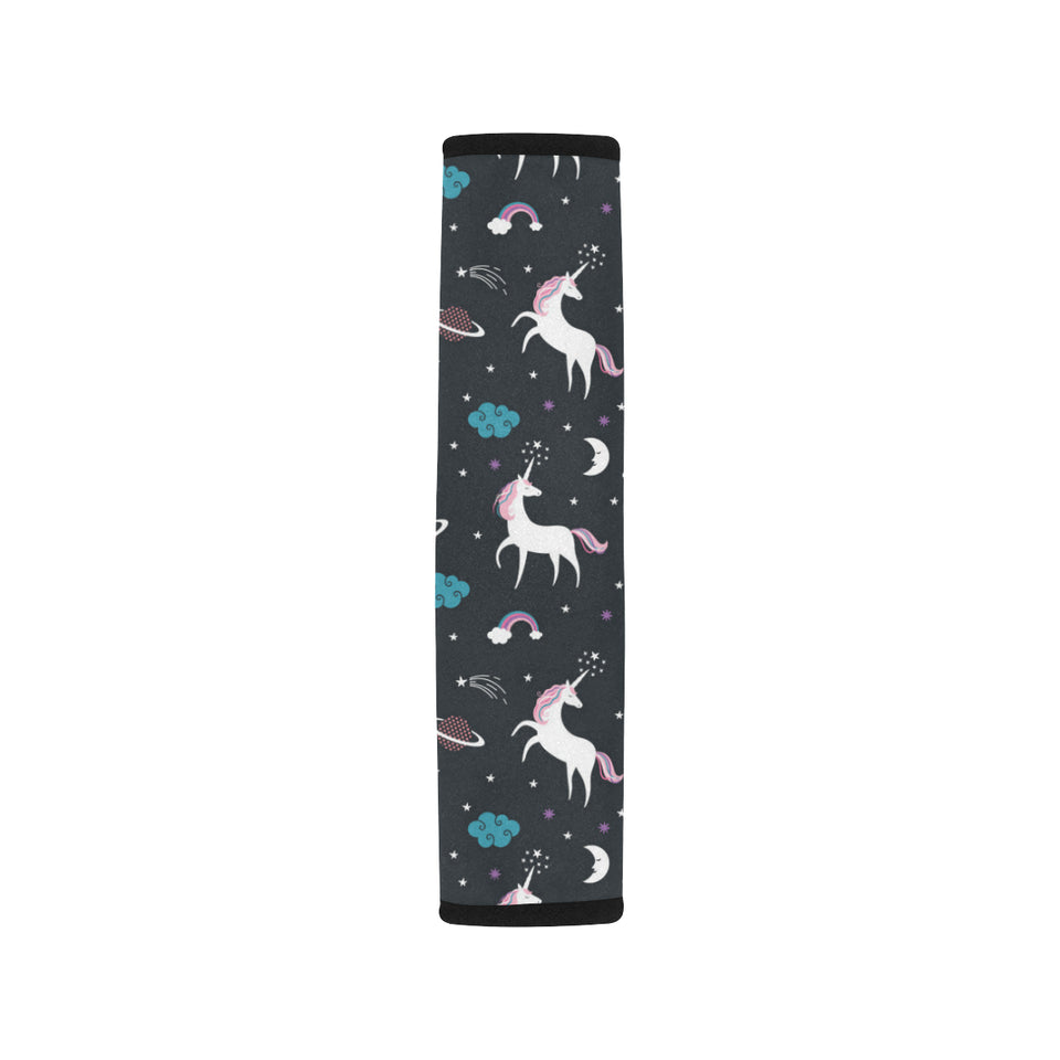 unicorn rainbows moon clound star pattern Car Seat Belt Cover