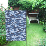 Blue camouflage pattern House Flag Garden Flag