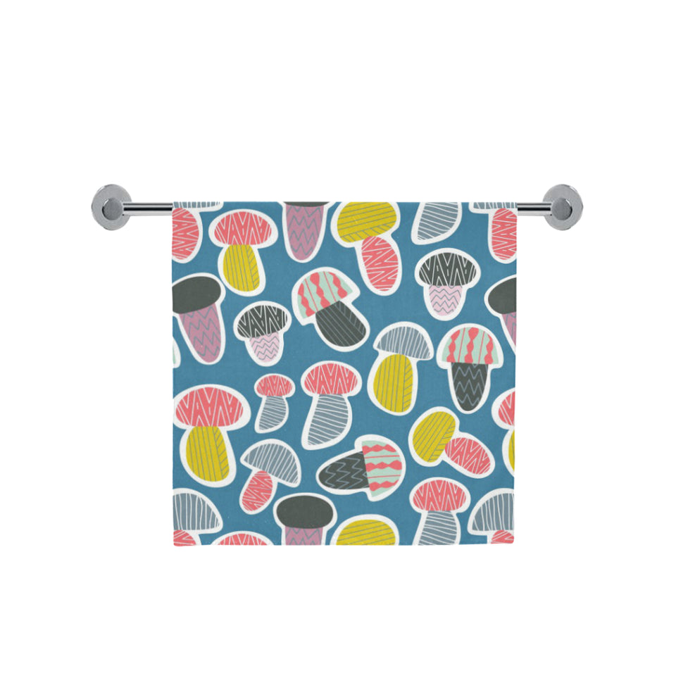 Colorful mushroom design pattern Bath Towel