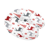 Deer tree snowflakes chrismas pattern U-Shaped Travel Neck Pillow