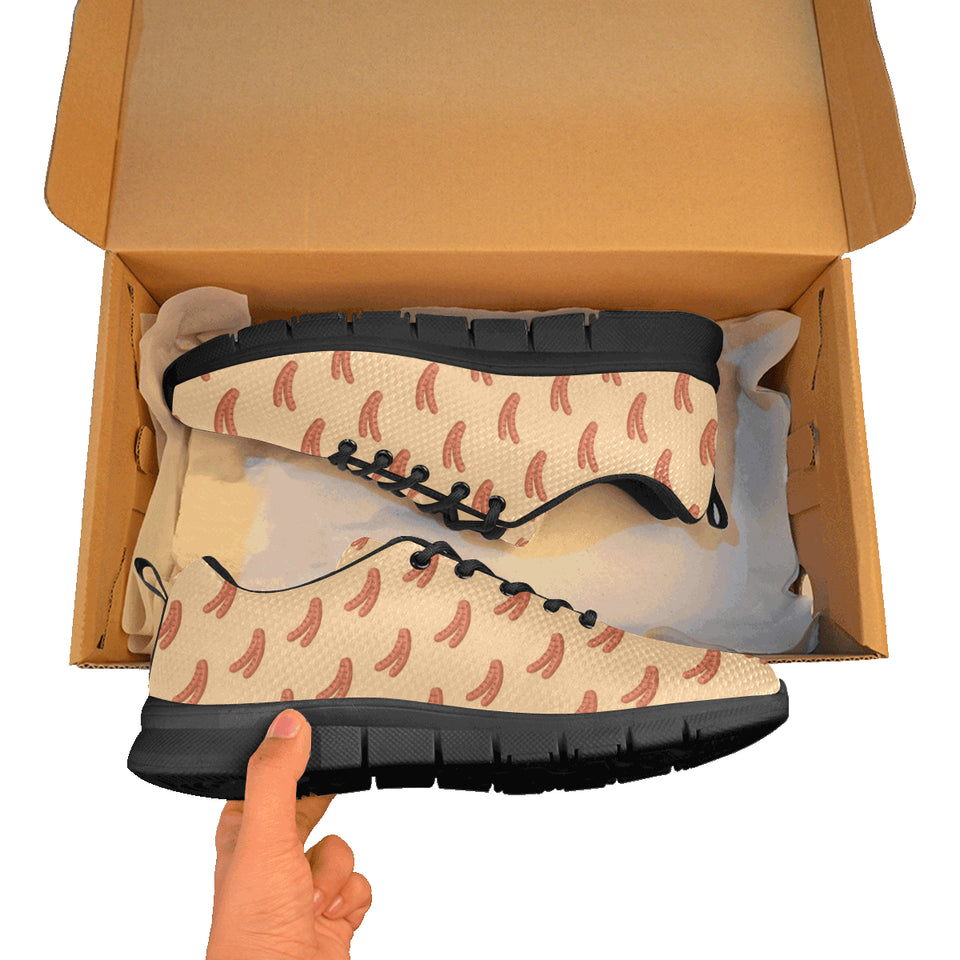Sausage Pattern Print Design 03 Women's Sneaker Shoes