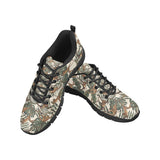 Monkey tropical leaves background Women's Sneaker Shoes