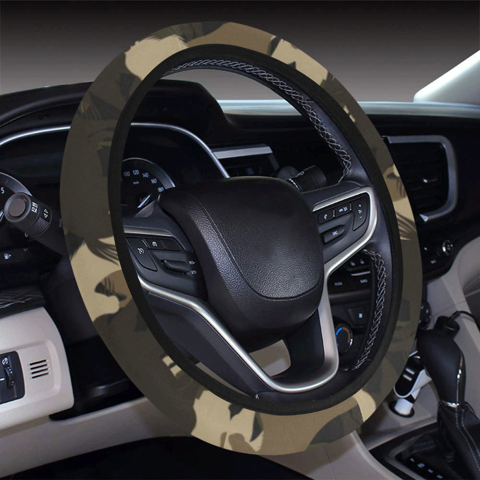 Horse Camouflage Pattern Car Steering Wheel Cover