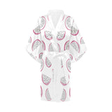 dragon fruit pattern Women's Short Kimono Robe