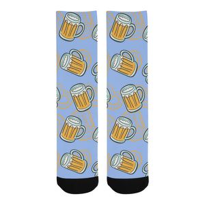 Beer pattern Crew Socks