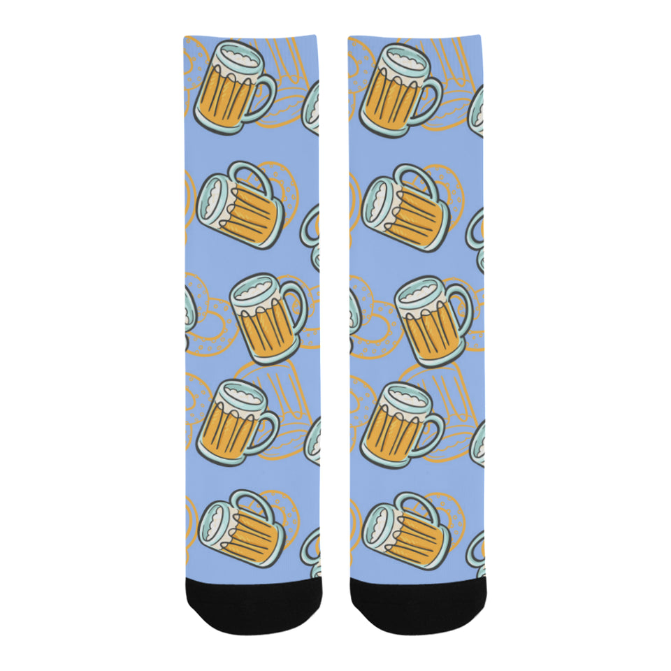Beer pattern Crew Socks