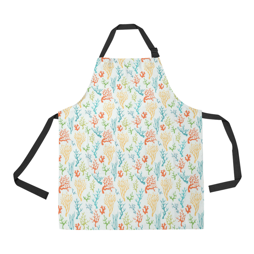 Coral Reef Pattern Print Design 02 All Over Print Adjustable Apron