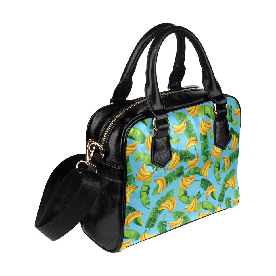 banana leaves banana design pattern Shoulder Handbag