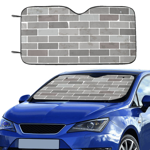 Brick Printed Pattern Print Design 05 Car Sun Shade