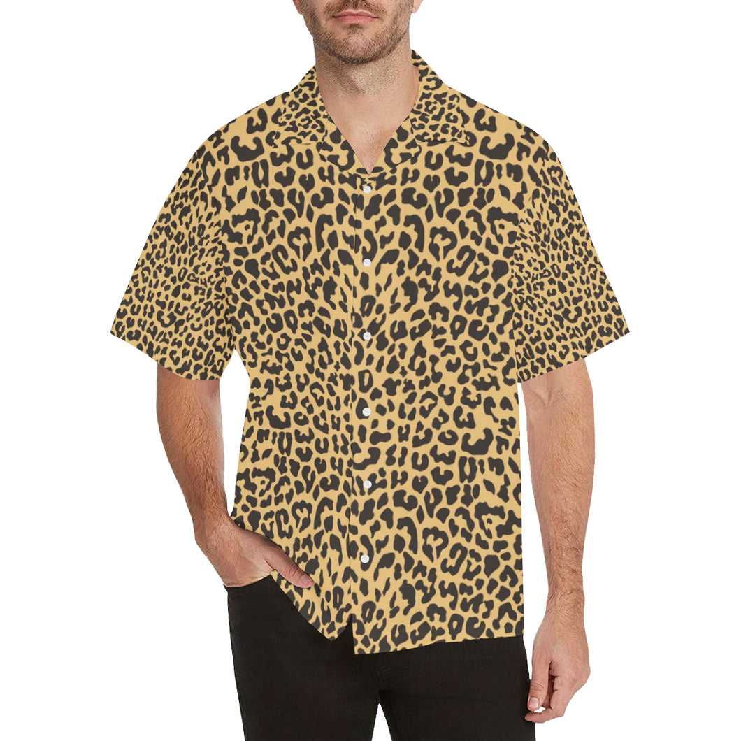 Leopard skin print Men's All Over Print Hawaiian Shirt