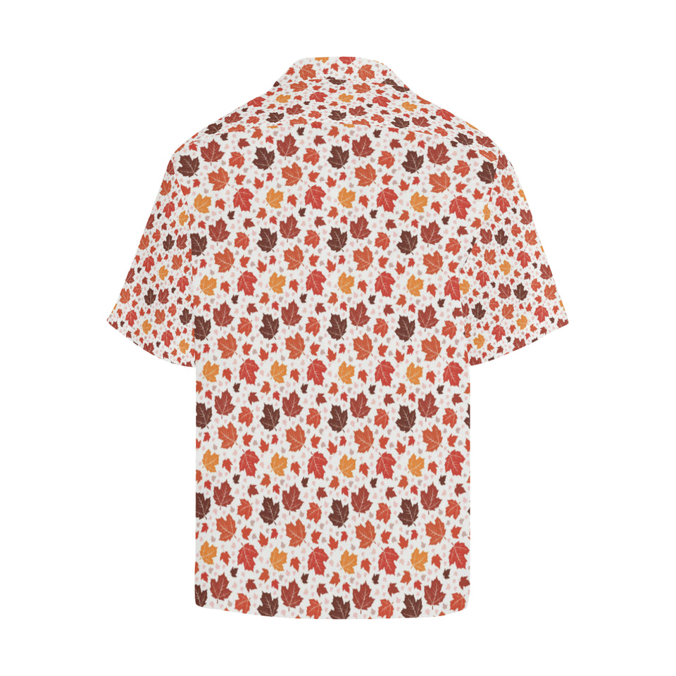 Colorful Maple Leaf pattern Men's All Over Print Hawaiian Shirt