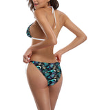 Dragon sea wave pattern Sexy Bikinis Two-Piece Swimsuits